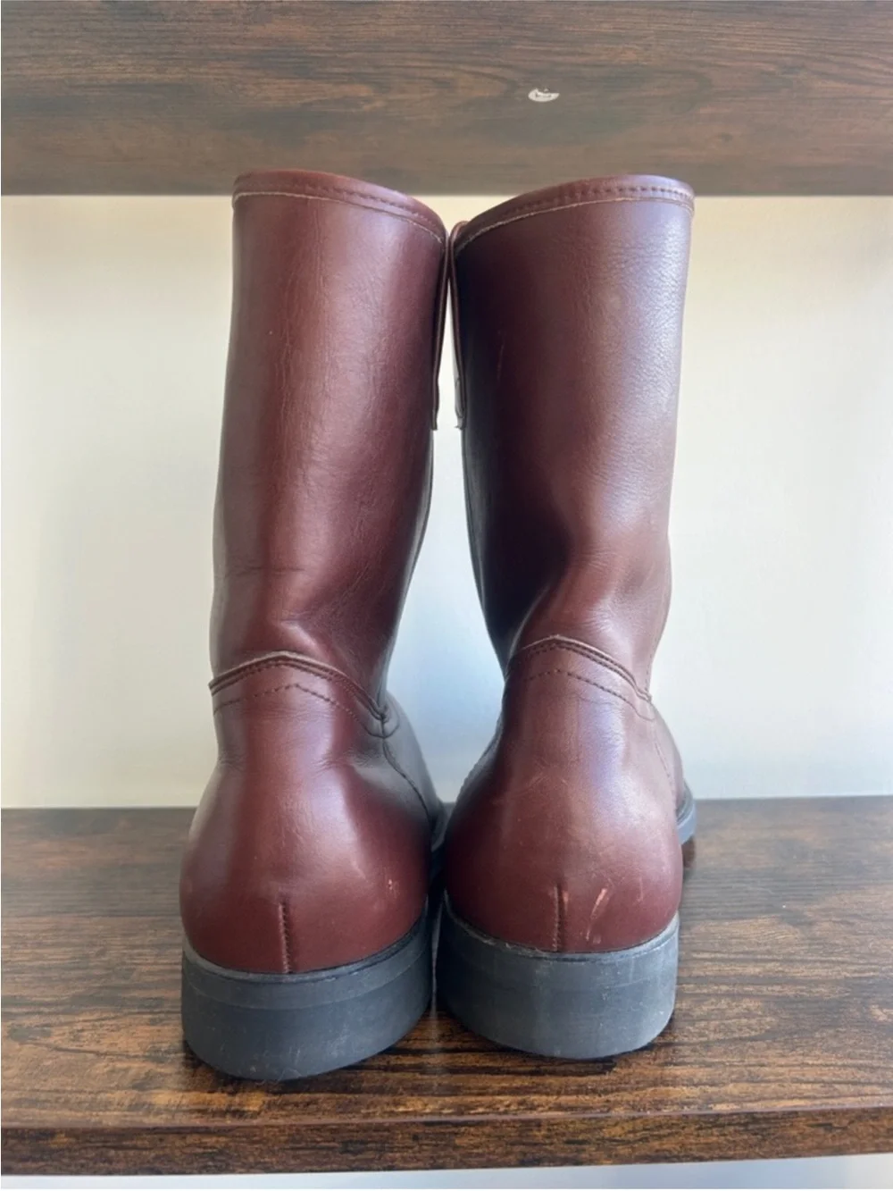 Vintage Mason Western Leather Roper Boots Mens 9D Vibram USA